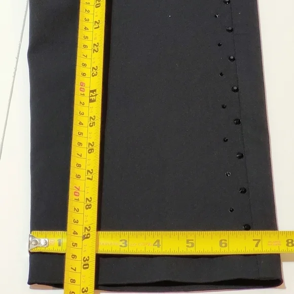 Style & Co. Black Pull on Leggins with Onyx Bling (L) - Picture 11 of 12